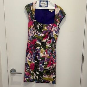 Floral Cap Sleeve Dress